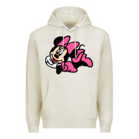 Oatmeal Heather Minnie Mouse Premium Hoodie - CowhideDigitalArt