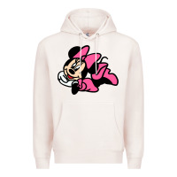 Pale Pink Minnie Mouse Premium Hoodie - CowhideDigitalArt