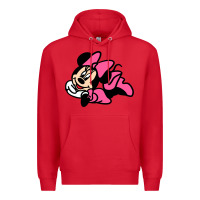 Red Minnie Mouse Premium Hoodie - CowhideDigitalArt