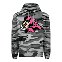 Slate Camo Minnie Mouse Premium Hoodie - CowhideDigitalArt