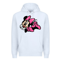 White Minnie Mouse Premium Hoodie - CowhideDigitalArt