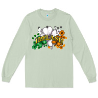 Matcha St. Patrick's Ireland flag Long Sleeve Tee - HowdyJamesFarm