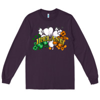 Plum St. Patrick's Ireland flag Long Sleeve Tee - HowdyJamesFarm