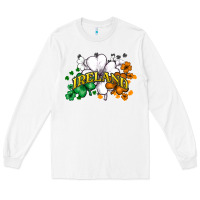 White St. Patrick's Ireland flag Long Sleeve Tee - HowdyJamesFarm