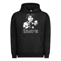 Pigment Black Jim Morrison Urban Hoodie - trangStudio