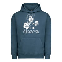 Pigment Midnight Navy Jim Morrison Urban Hoodie - trangStudio