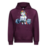 Mauve Wine Unicorn Weightlifting T Fitness Gym Deadlift Rainbow Gifts Party Men W Urban Hoodie - trangStudio