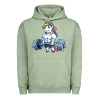 Pigment Oil Green Unicorn Weightlifting T Fitness Gym Deadlift Rainbow Gifts Party Men W Urban Hoodie - trangStudio
