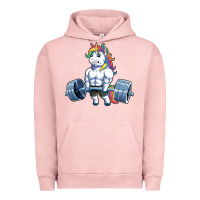 Pigment Salmon Unicorn Weightlifting T Fitness Gym Deadlift Rainbow Gifts Party Men W Urban Hoodie - trangStudio
