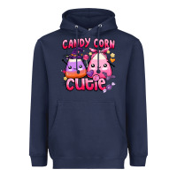 Navy candy corn cutie Heavyweight Hoodie - BarkalooDesign