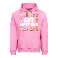 Fuchsia Pink Dog Funny S It Happens Pet Sitting Design Urban Hoodie - trangStudio