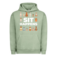 Pigment Oil Green Dog Funny S It Happens Pet Sitting Design Urban Hoodie - trangStudio