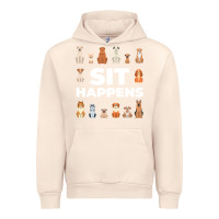 Sandshell Dog Funny S It Happens Pet Sitting Design Urban Hoodie - trangStudio