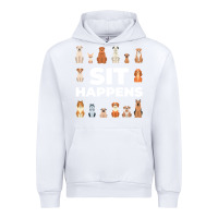 White Dog Funny S It Happens Pet Sitting Design Urban Hoodie - trangStudio