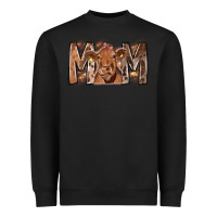 Black Rodeo Mom Cow Heavyweight Sweatshirt - CowhideDigitalArt