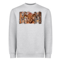 Heather Grey Rodeo Mom Cow Heavyweight Sweatshirt - CowhideDigitalArt
