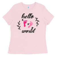 Bubblegum Pink Hello world Ladies Tee - Bettercallsaul
