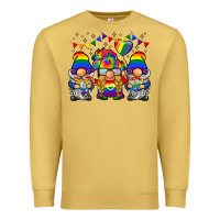 Antique Gold lgbtq gnome Premium Sweatshirt - BarkalooDesign