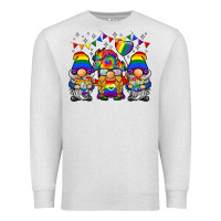 Oatmeal Heather lgbtq gnome Premium Sweatshirt - BarkalooDesign