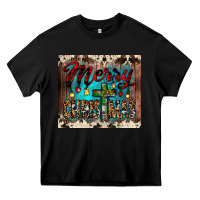 Black merry christmas cross tumbler Heavy Core Tee - JahusDesignShop