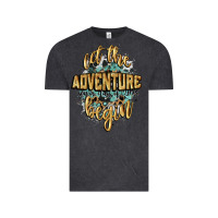 Vintage Black let the adventure begin 2024 Vintage Tee - CowGirlArtShop
