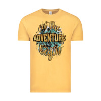 Vintage Mustard let the adventure begin 2024 Vintage Tee - CowGirlArtShop