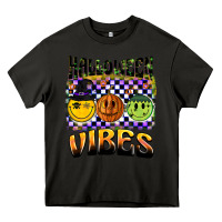 Asphalt halloween vibes smiley face Heavy Core Tee - BarkalooDesign