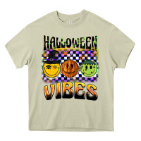 Mossy halloween vibes smiley face Heavy Core Tee - BarkalooDesign