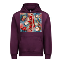 Mauve Wine baseball Urban Hoodie - AdoDesignShop