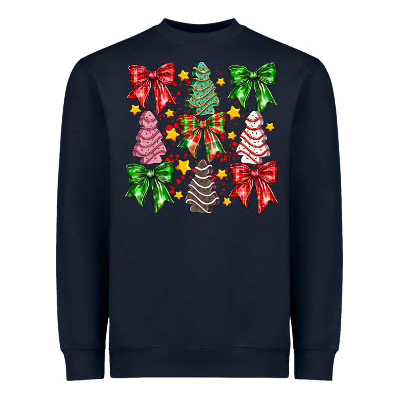 Christmas Cake Bow Heavyweight Sweatshirt by CowhideDigitalArt | Teevron