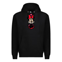 Black Minnie Mouse Premium Hoodie - CowhideDigitalArt