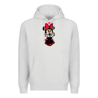Dove Grey Minnie Mouse Premium Hoodie - CowhideDigitalArt