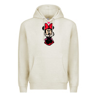 Oatmeal Heather Minnie Mouse Premium Hoodie - CowhideDigitalArt