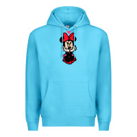 Ocean Blue Minnie Mouse Premium Hoodie - CowhideDigitalArt