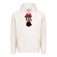 Pale Pink Minnie Mouse Premium Hoodie - CowhideDigitalArt