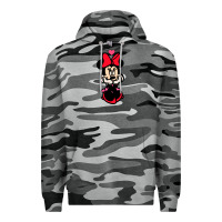 Slate Camo Minnie Mouse Premium Hoodie - CowhideDigitalArt