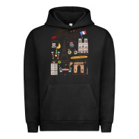 Pigment Black paris bonjour eiffel tower paris lover paris traveling vacay Urban Hoodie - trangStudio