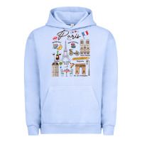 Pigment Grape Ice paris bonjour eiffel tower paris lover paris traveling vacay Urban Hoodie - trangStudio