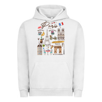 Pigment Lunar Rock paris bonjour eiffel tower paris lover paris traveling vacay Urban Hoodie - trangStudio