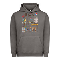 Pigment Tornado paris bonjour eiffel tower paris lover paris traveling vacay Urban Hoodie - trangStudio