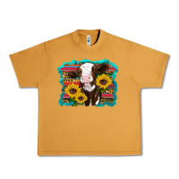 Peanut Butter western cow sunflowers serape leopard Urban Heavy Tee - RanaPortraitStore