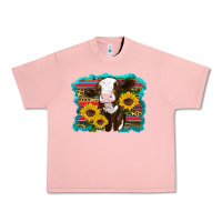 Salmon western cow sunflowers serape leopard Urban Heavy Tee - RanaPortraitStore