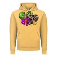 Vintage Mustard mardi gras hearts Vintage Hoodie - CowGirlArtShop