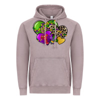 Vintage Zinc mardi gras hearts Vintage Hoodie - CowGirlArtShop