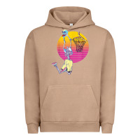 Pigment Burro basketball player halloween pumpkin skeletons kids boys Urban Hoodie - trangStudio