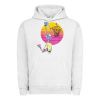 Pigment Lunar Rock basketball player halloween pumpkin skeletons kids boys Urban Hoodie - trangStudio