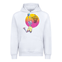White basketball player halloween pumpkin skeletons kids boys Urban Hoodie - trangStudio