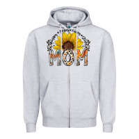 Mom Sunflower Zipper Hoodie | Teevron