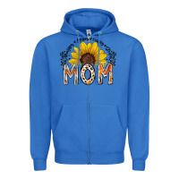 True Royal mom sunflower Zipper Hoodie - RacoonDesign