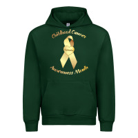 Forest Green childhood cancer awareness children cure kids Urban Hoodie - DesignPulse